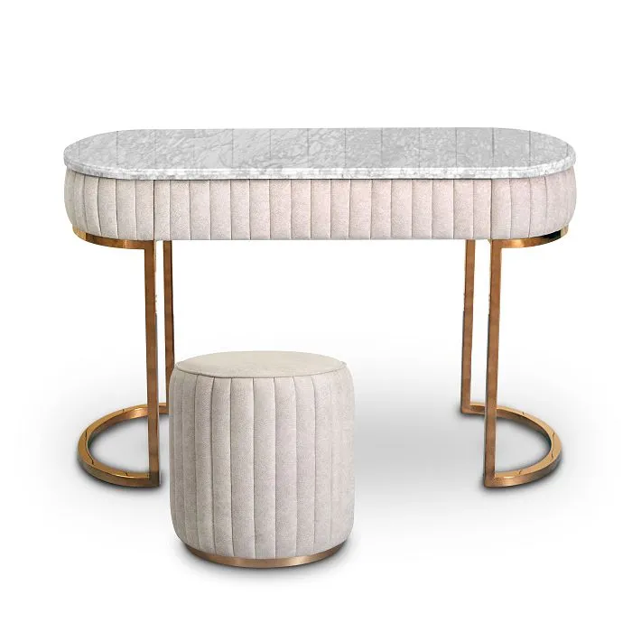 Hotel Dressing Table With Decorative Mirror